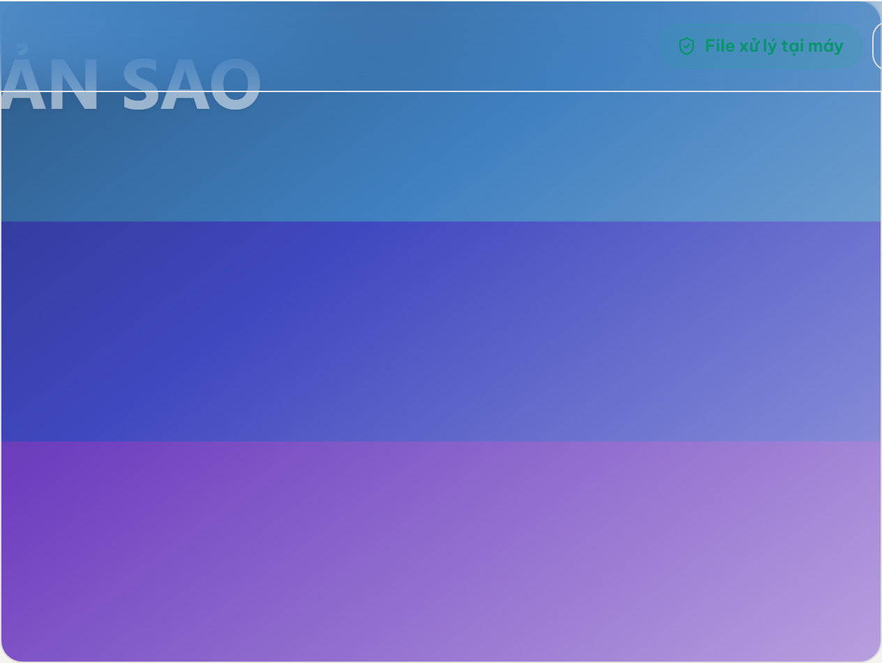 Ảnh xem trước với dấu chữ BẢN SAO được kéo đặt vào góc theo vị trí và độ mờ đã chọn